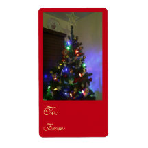 Julgran Gift-etiketter efter RoseWrites