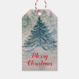 Julgran Gift Märkre Presentetikett