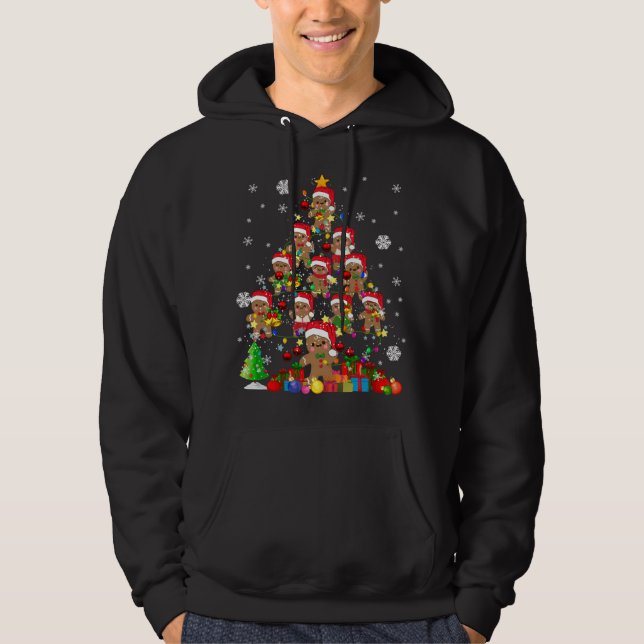 Julgran Gingerbröd Jultomten Gingerb Hoodie (Framsida)