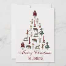 Julgran Gjord av Vintage Leksaker