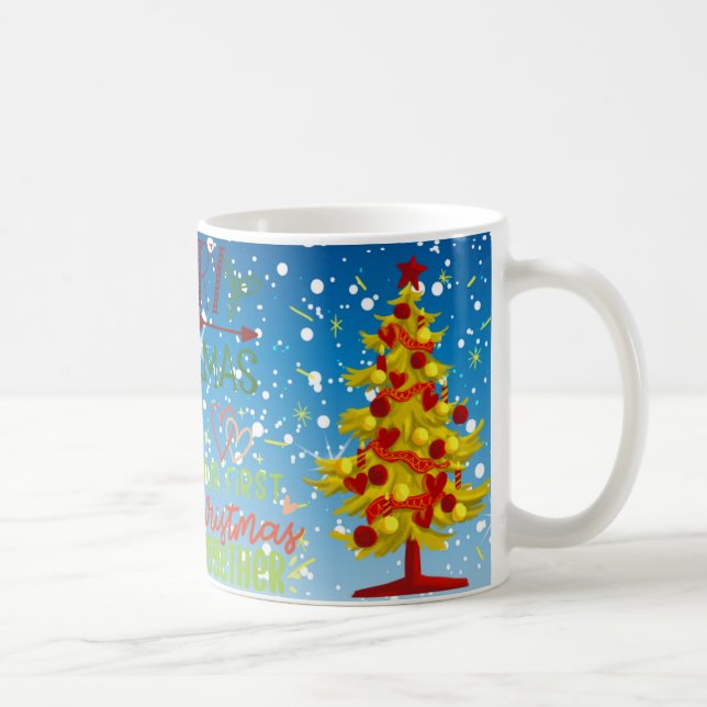 julgran glada julstämning kaffemugge kaffemugg (Höger)