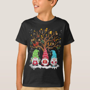 Julgran Gnomes Nurse jul Gnome Älskare T Shirt