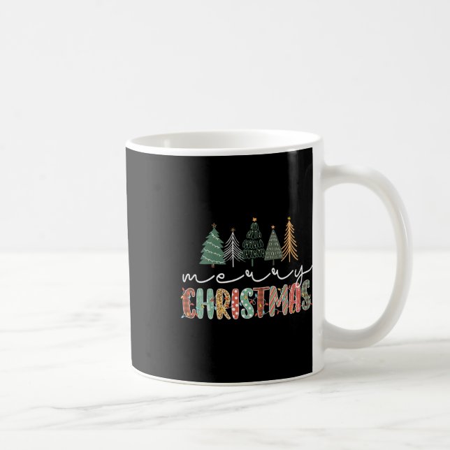Julgran God jul för kvinnliga flickor Kaffemugg (Höger)