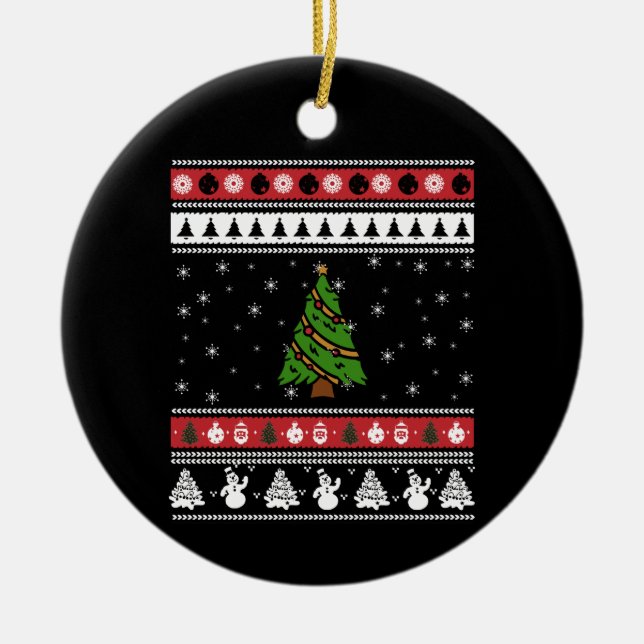 julgran God jul Julgransprydnad Keramik (Framsidan)