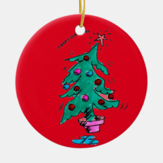 Julgran - god jul julgransprydnad keramik