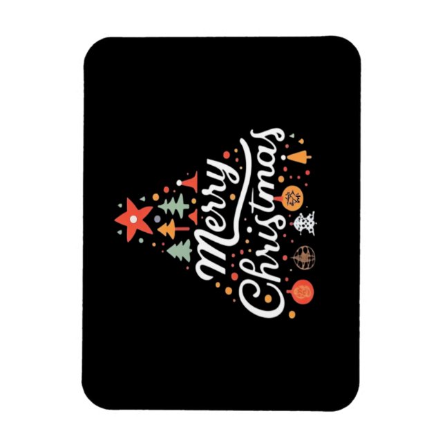 Julgran God Jul Klassiker Magnet (Vertikal)