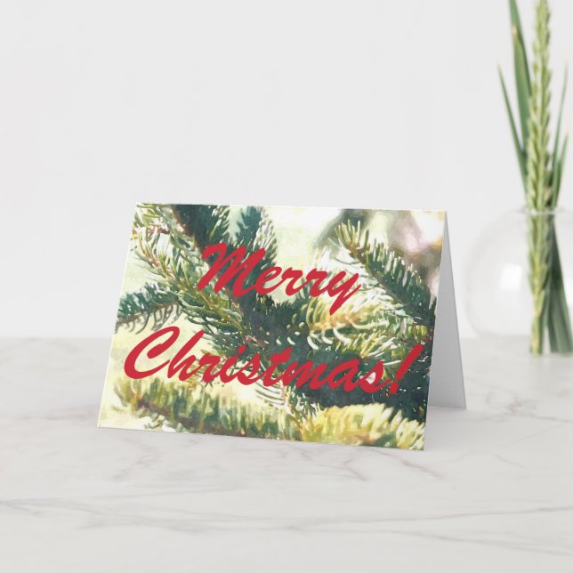 JULGRAN GOD JUL KORT (Framsida)