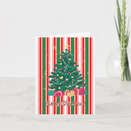 Julgran, God Jul Kort