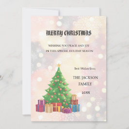 Julgran God jul-kort Inbjudningar