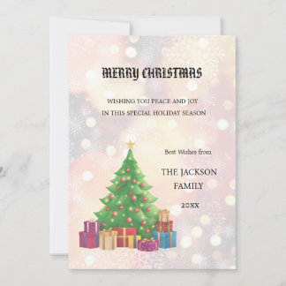 Julgran God jul-kort Inbjudningar