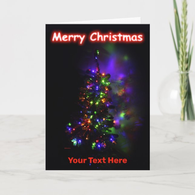 Julgran - God jul-kort Kort (Framsida)