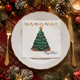 Julgran God Jul Pappersservett