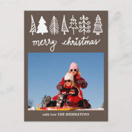 Julgran | God jul-skript | Foto Helg Vykort