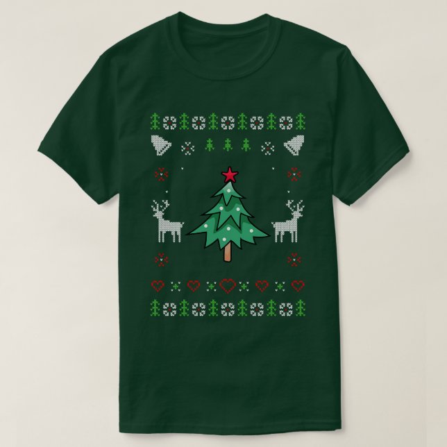 Julgran God jul T Shirt (Design framsida)