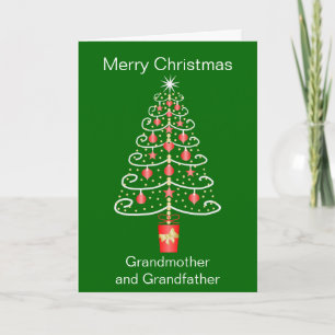 Julgran Grandföräldrar Helgkort
