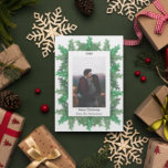 Julgran Grenar fotofoto Julkort<br><div class="desc">Julen gräs grenar ram träd i din anpassningsbar helgdag foto. Mallfoto licensierad via Pixabay under CC0 och måste ersättas med ditt eget foto</div>