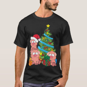 Julgran Gris Älskare Boskap Swine Gris T Shirt