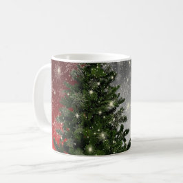 Julgran Grönt Red Silver Gnistra Kaffemugg
