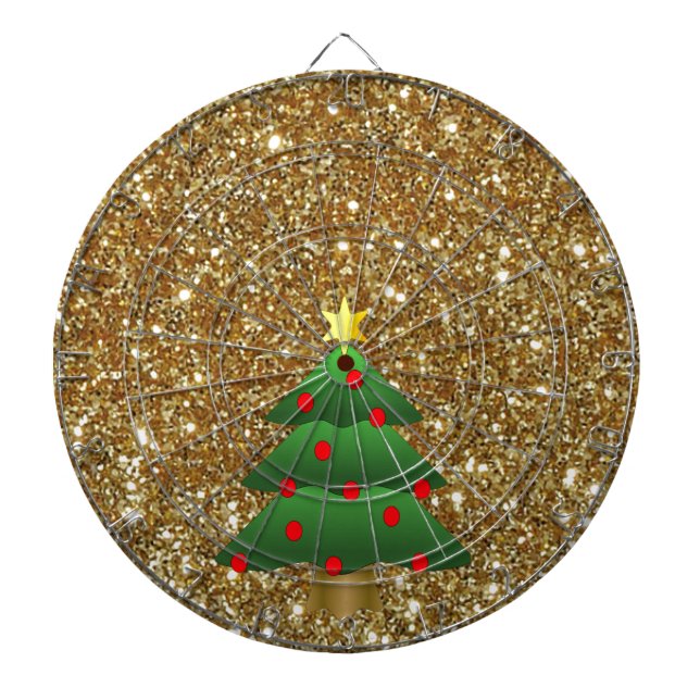 Julgran guld Glitter Piltavla (Framsidan)