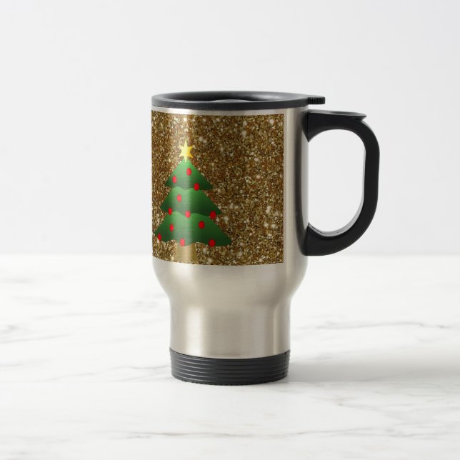 Julgran guld Glitter Resemugg (Höger)