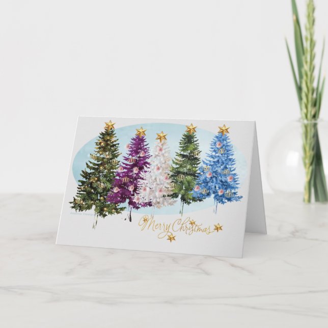Julgran Hälsning Helgkort (Framsida)