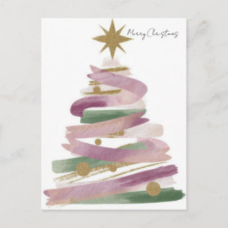 Julgran Hälsning Vykort