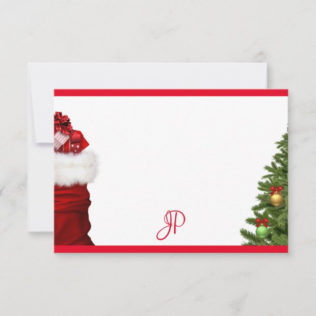 Julgran Handskriven Monogram Mall (Framsida)