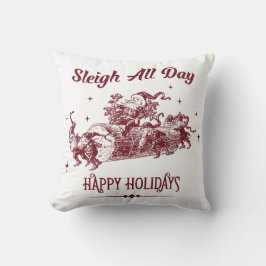 Julgran hela dagen Vintage jul Kudde