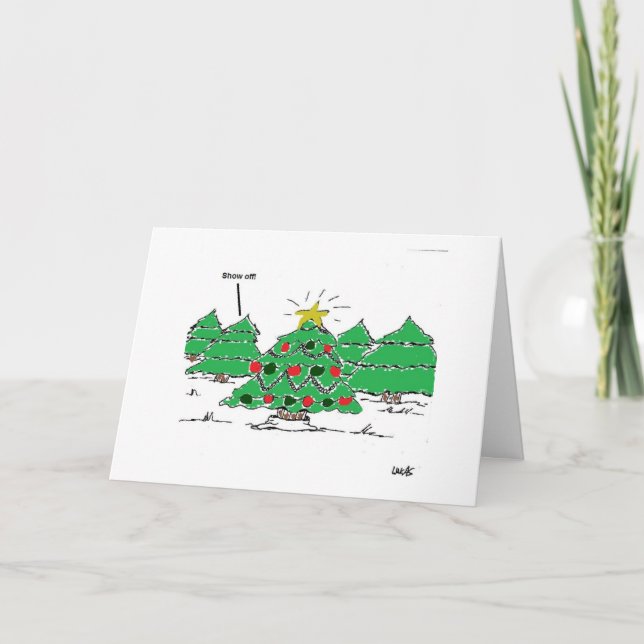 Julgran Helgdag Card Helgkort (Framsida)