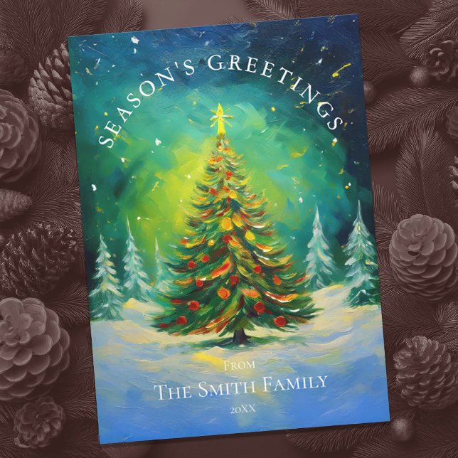 Julgran Helgdag Card Julkort (Skapare uppladdad)