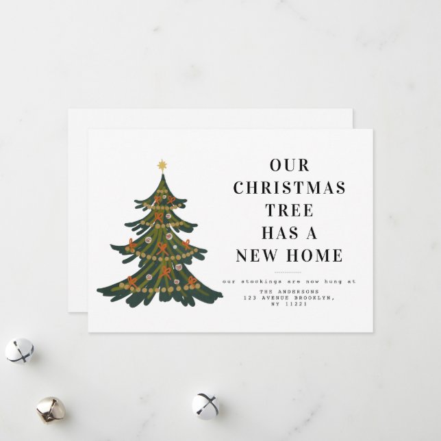 julgran helgdag flytta julkort (Fram/Back In Situ)