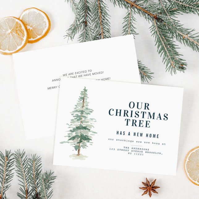 julgran helgdag flytta julkort (Skapare uppladdad)