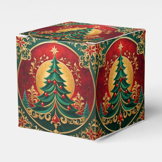 Julgran Helgdag Gift Box Presentaskar (Framsidan Sidan)