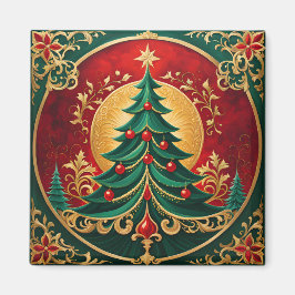Julgran Helgdag Magnet