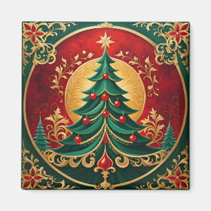 Julgran Helgdag Magnet