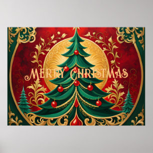 Julgran Helgdag Poster