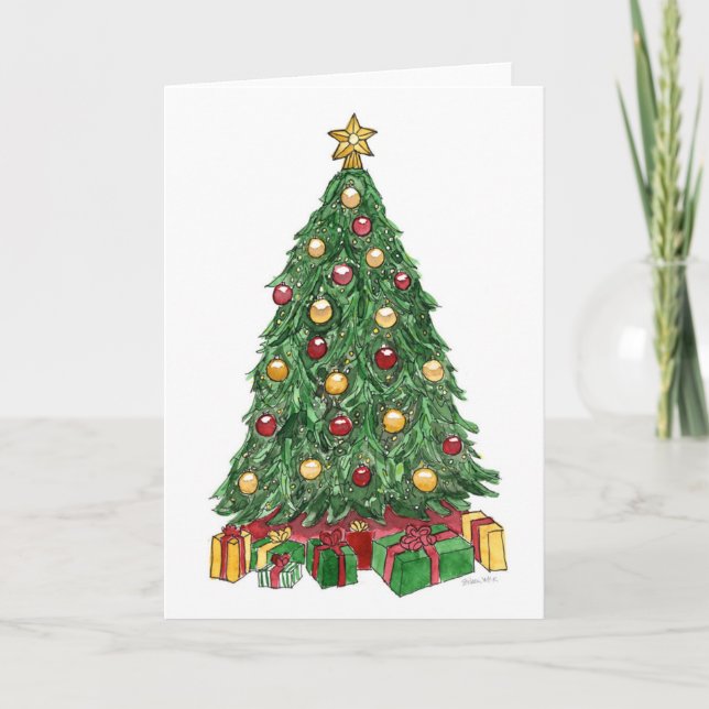Julgran Helgkort (Framsida)