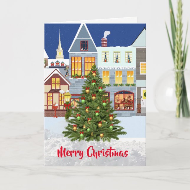 Julgran Holiday Greeting Card Helgkort (Framsida)