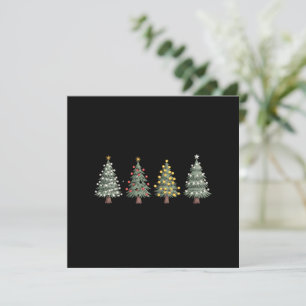 Julgran Holiday Present Vinter Julkort