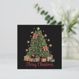 Julgran Holiday Vinter Present  Julkort