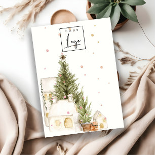 Julgran Home Snö Logotyp Blank Jewelry Holder Visitkort