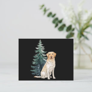 Julgran hund julfest hundälskare jul helg vykort
