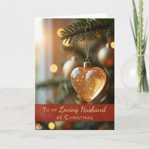 Julgran Hustru Romantisk Kärlek Hjärt Ornament Kort