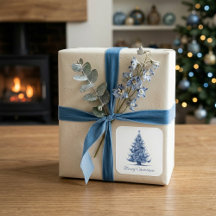 Julgran i Delft Blue-anpassadet