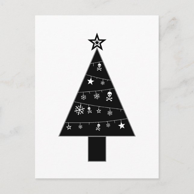 Julgran i DOOM Helgdag-vykort Helg Vykort (Framsida)