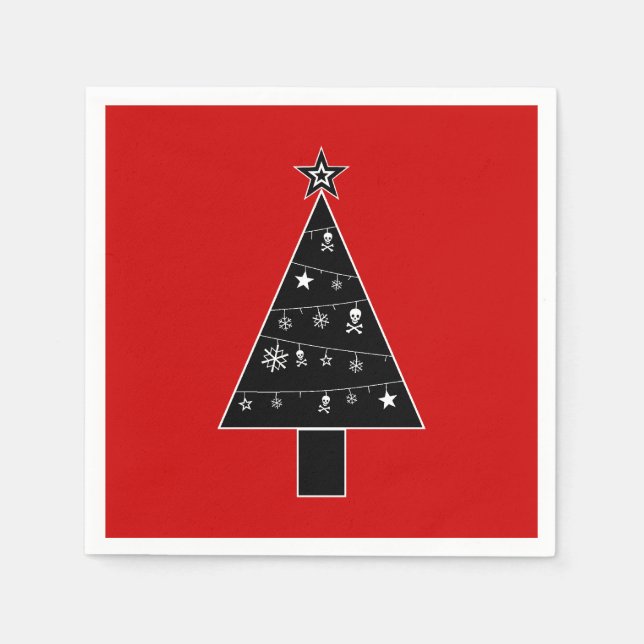Julgran i DOOM Papper Napkins Pappersservett (Framsidan)