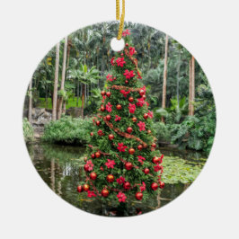 Julgran i en grym jul julgransprydnad keramik