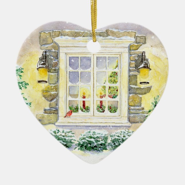 Julgran i fönstrets dekoration (Framsidan)