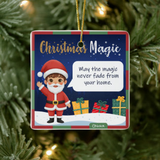 Julgran i form av Tomte Julgransprydnad Keramik
