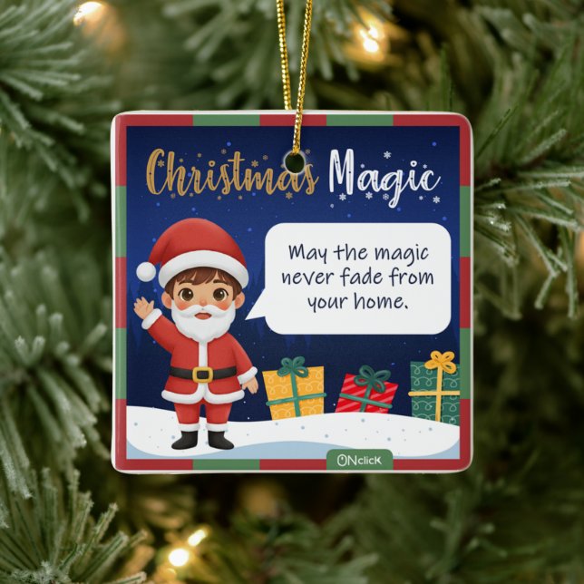 Julgran i form av Tomte Julgransprydnad Keramik (Träd)